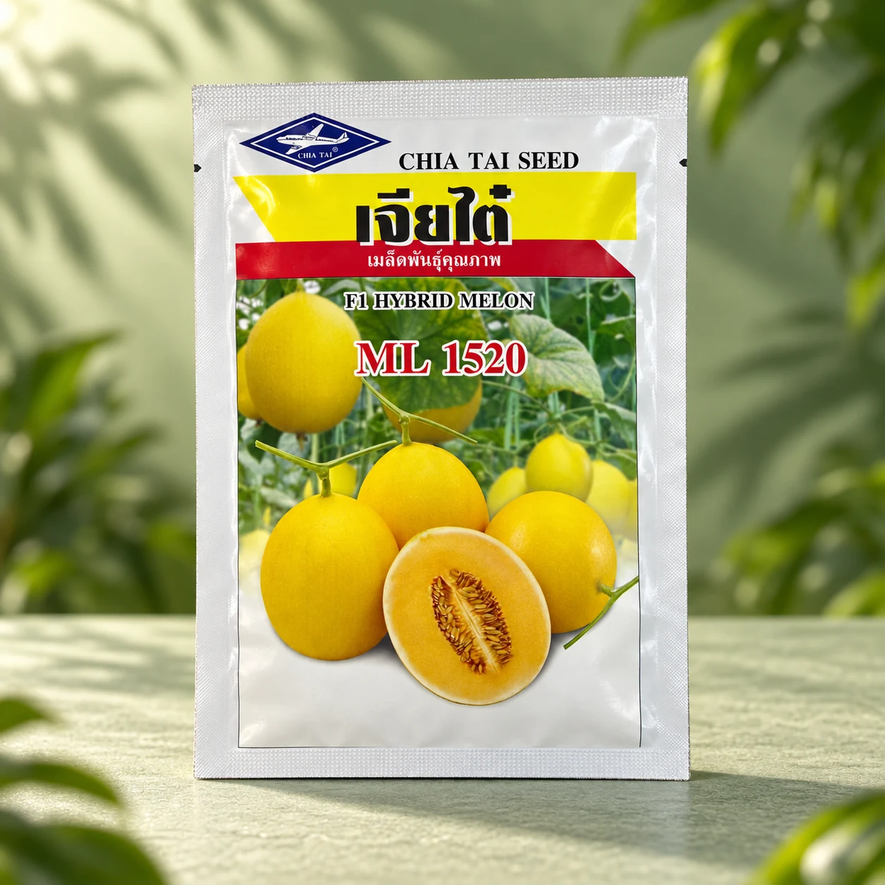 Chia Tai Melon ML 1520 in a green product setting
